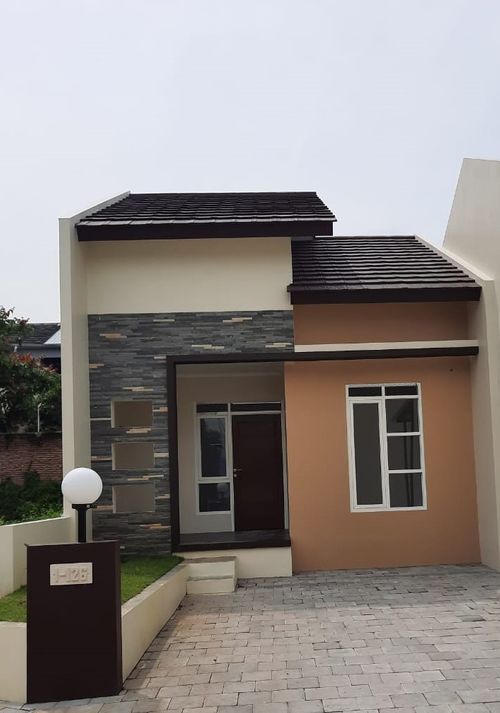 foto tampak rumah tipe 45 perumahan BUKIT ELANG RESIDENCE CLUSTER WALLACE