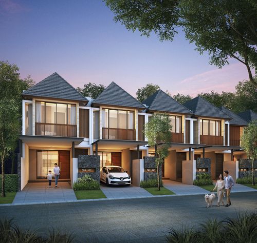 foto tampak rumah tipe 91/61 perumahan Pantai Mentari East View
