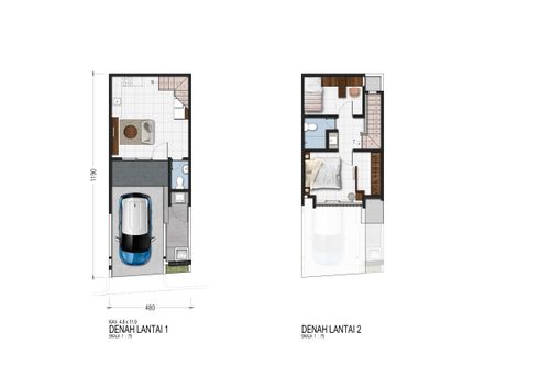 foto denah rumah tipe 91/61 perumahan Pantai Mentari East View