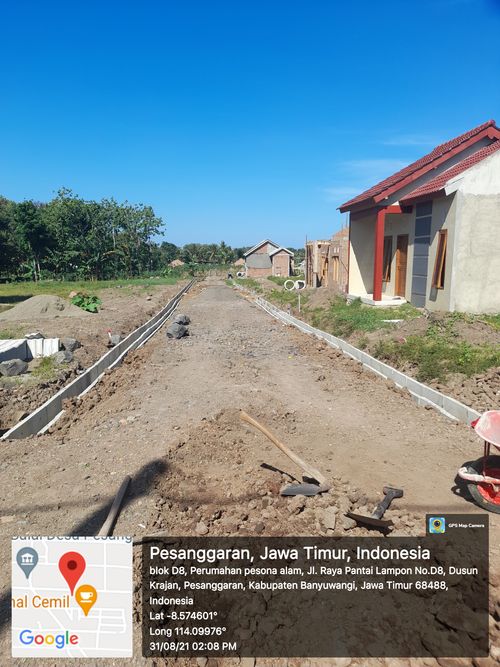 foto posisi tengah perumahan Griya Samhita Pesanggaran