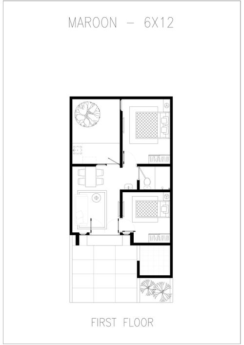 foto denah rumah tipe MAROON-72 perumahan GRAND SUNRISE