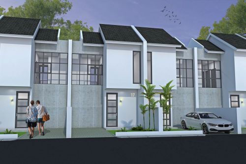 foto tampak rumah tipe 45 perumahan GRAND CERME REGENCY