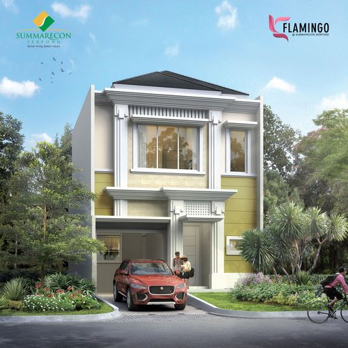 foto tampak rumah tipe L7 STD Premium perumahan Cluster Flamingo