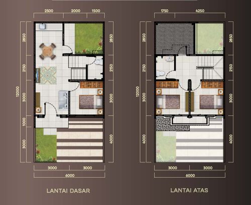 foto denah rumah tipe Preston perumahan CitraGran Cibubur - Danehill