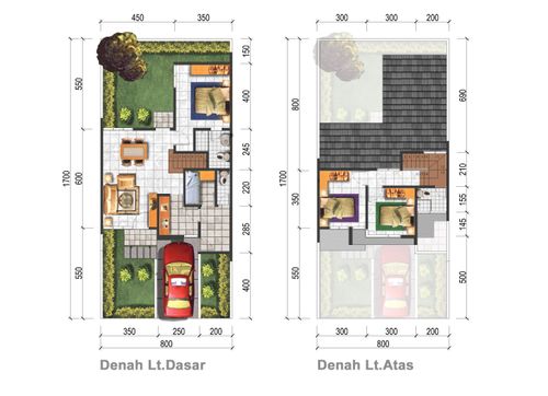 foto denah rumah tipe Amaryllis - DB perumahan Talaga Bestari Fluora