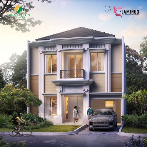 foto tampak rumah tipe L9 STD Premium perumahan Cluster Flamingo
