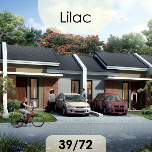 foto tampak rumah tipe LILAC perumahan IMPERIAL HEIGHT