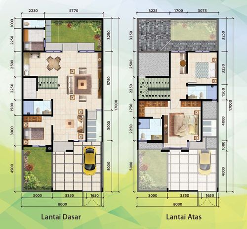 foto denah rumah tipe Vellozia perumahan CitraGran Cibubur - Danehill