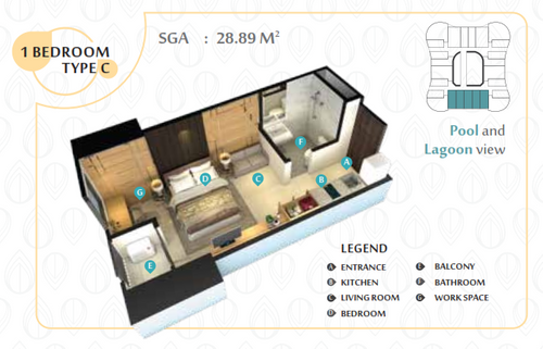foto tampak rumah tipe 1BR C perumahan Grand Dharmahusada Lagoon