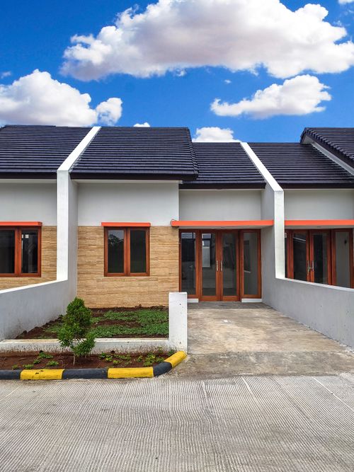 foto tampak rumah tipe 36 perumahan Hegar Asri Residence