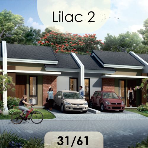 foto tampak rumah tipe LILAC 2 perumahan IMPERIAL HEIGHT