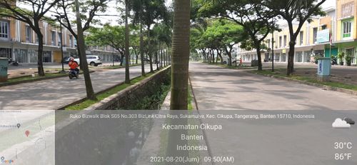 foto posisi tengah perumahan CITRA RAYA - CLUSTER BIZLINK P & Q