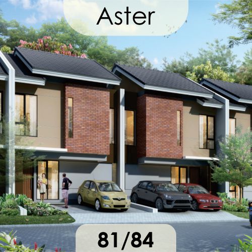 foto tampak rumah tipe ASTER perumahan IMPERIAL HEIGHT