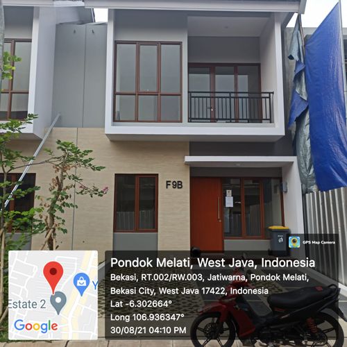 foto tampak rumah tipe Chamonix perumahan Premier Estate 2