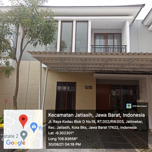foto tampak rumah tipe Biarritz perumahan Premier Estate 2