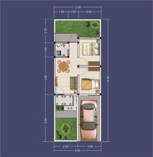 foto denah rumah tipe Serenity perumahan PERMATA SERENITY