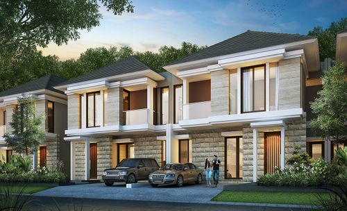 foto tampak rumah tipe 141/120 perumahan Pantai Mentari Hampton Regency