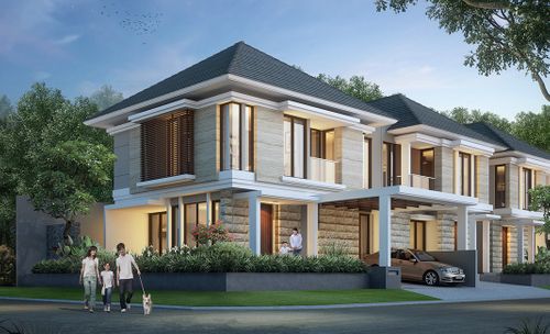 foto tampak rumah tipe 200/196 perumahan Pantai Mentari Hampton Regency