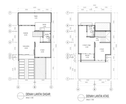 foto denah rumah tipe Cholet perumahan Premier Estate 3