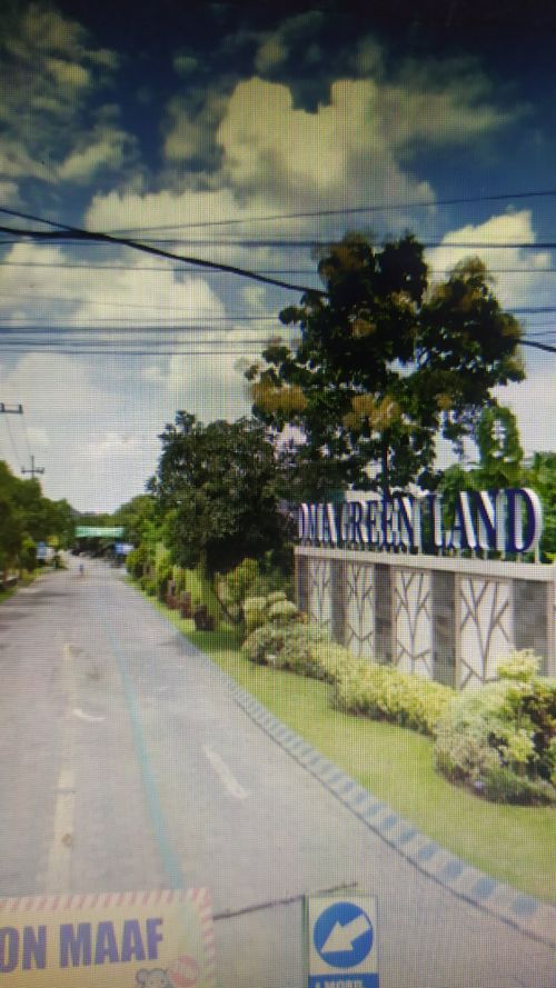 foto gerbang perumahan OMA GREEN LAND