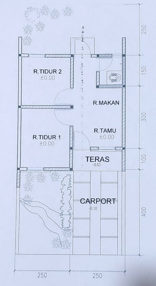 foto denah rumah tipe 25/96 perumahan SUKAMEKAR REGENCY