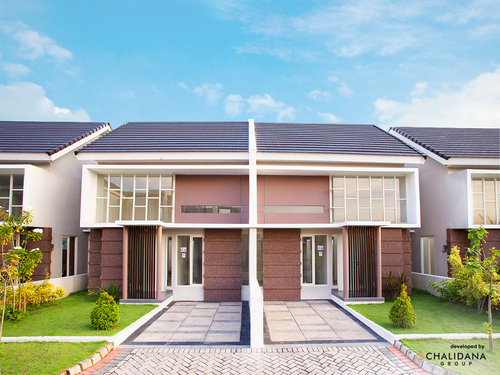 foto tampak rumah tipe LESIA perumahan DE CASSABLANCA RESIDENCE