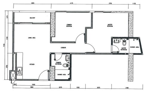 foto denah rumah tipe 2 BEDROOM perumahan PADDINGTON HEIGHTS