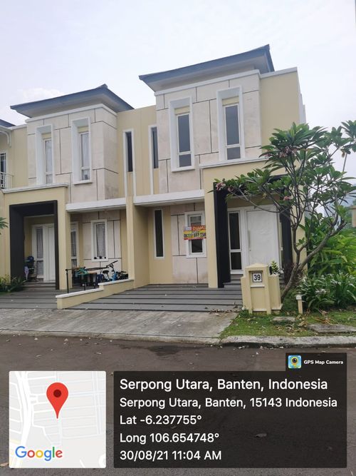 foto tampak rumah tipe LAUREL perumahan Alam Sutera - SUTERA LEORA