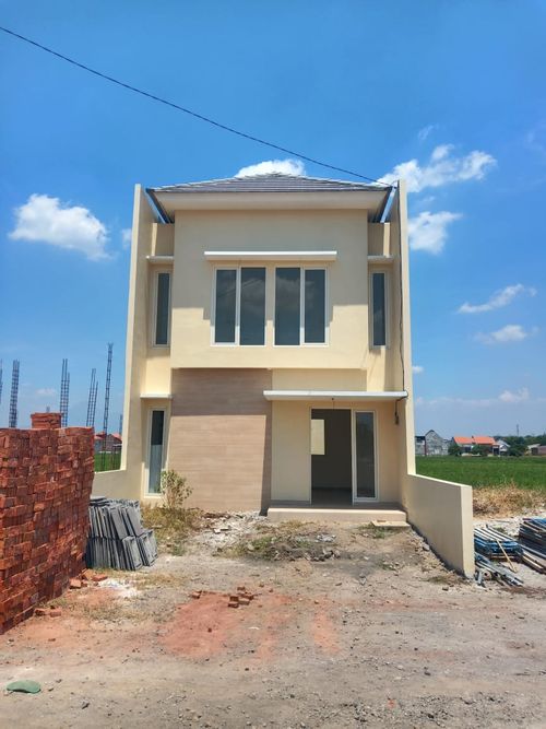 foto tampak rumah tipe 66/72 perumahan GRAHA PALEM ASRI