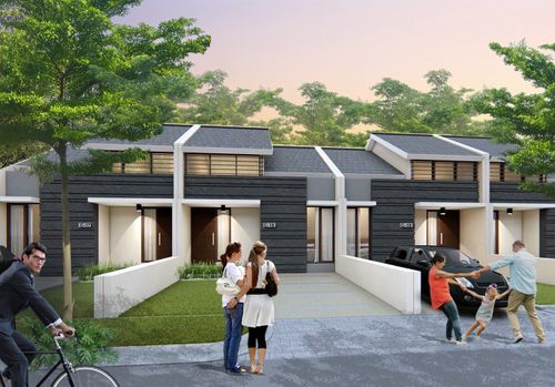 foto tampak rumah tipe ROSEMARY perumahan Surya Jumputrejo Regency