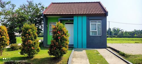 foto tampak rumah tipe 36 perumahan KIRANA GARDENIA - CIOMAS