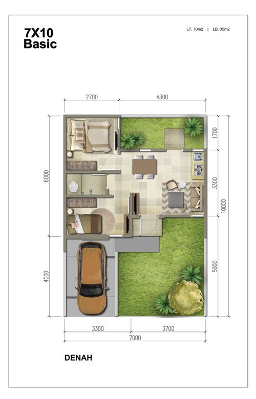 foto denah rumah tipe PADMARINI - BASIC perumahan Summarecon Bekasi - Srimaya Residence