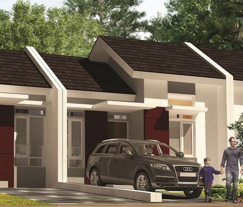 foto tampak rumah tipe 39/72 perumahan SENTRALAND PARADISE