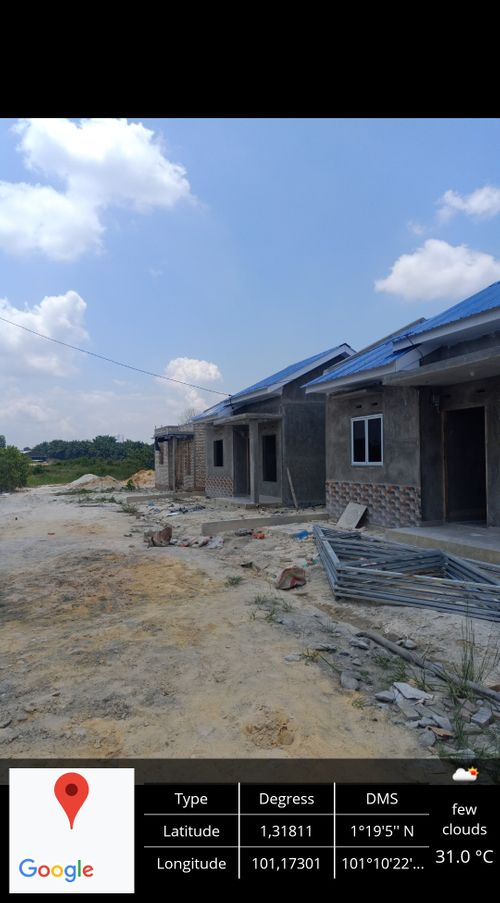 foto posisi tengah perumahan Mutiara Residence 1