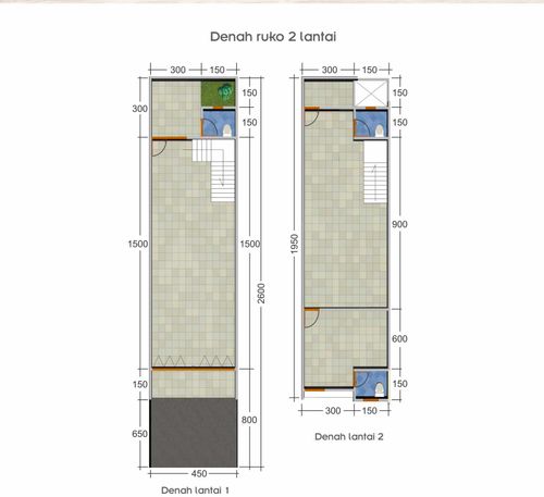 foto denah rumah tipe 152 perumahan Desa Hijau