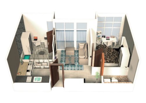 foto tampak rumah tipe 2 Bedroom perumahan Taman Melati Surabaya MERR