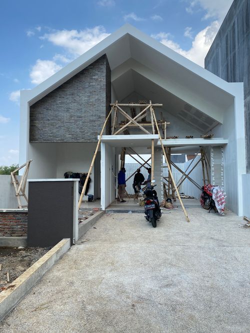 foto tampak rumah tipe 49/132 (D12C) perumahan Greenland at Tidar