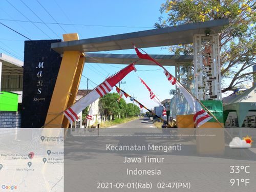 foto gerbang perumahan MARS REGENCY
