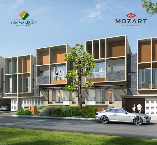 foto tampak rumah tipe L12 STD Premium B perumahan Cluster Mozart