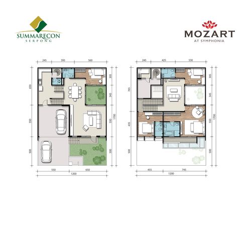 foto denah rumah tipe L12 STD Premium B perumahan Cluster Mozart