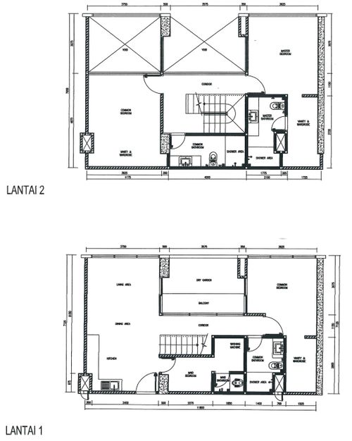 foto denah rumah tipe 3 BEDROOM+ GARDEN B perumahan PADDINGTON HEIGHTS