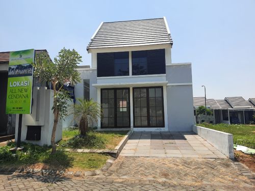 foto tampak rumah tipe ALL NEW CENDANA perumahan MALANG ANGGUN SEJAHTERA