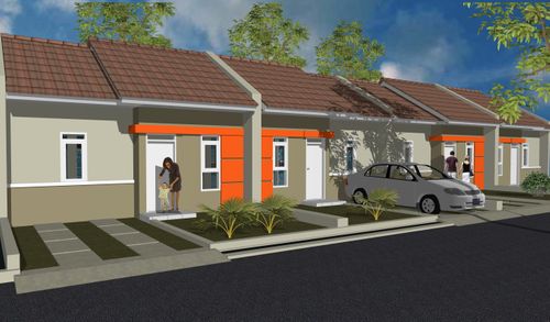foto denah rumah tipe 30/60 perumahan Pondok Indah Kersamenak