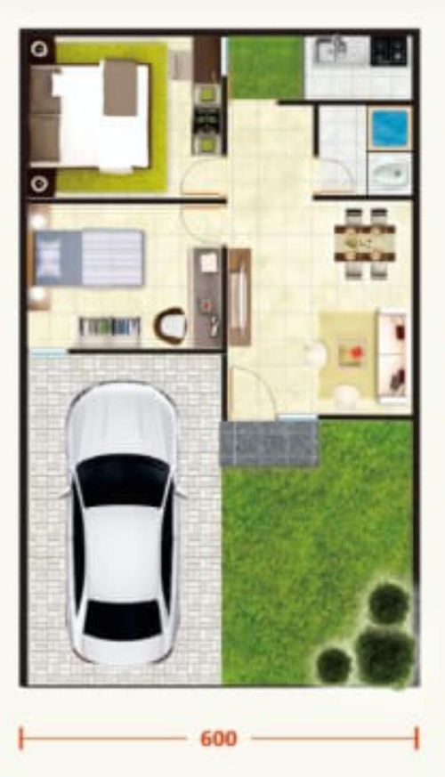 foto denah rumah tipe 36 perumahan TAMBAKREJO RESIDENCE