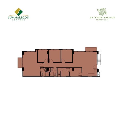 foto denah rumah tipe 4BR perumahan Rainbow Springs Condovilla