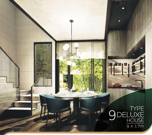 foto tampak rumah tipe 9 Deluxe perumahan Matana
