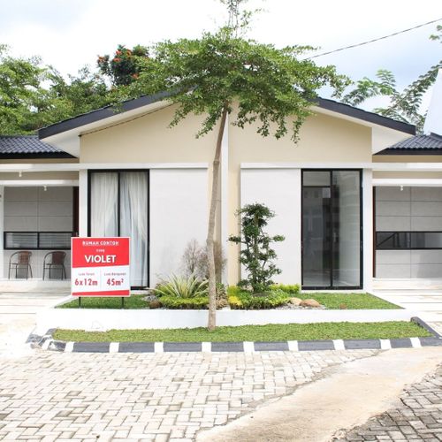 foto tampak rumah tipe Violet perumahan MAYFAIR RESIDENCE