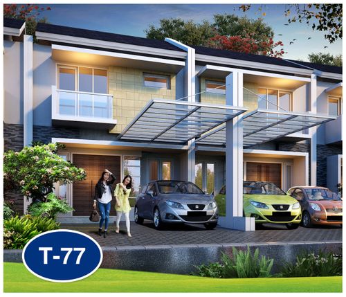 foto tampak rumah tipe VICTORIA-77 perumahan BUKIT DAGO