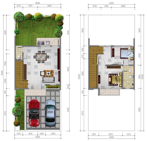 foto denah rumah tipe VICTORIA-77 perumahan BUKIT DAGO
