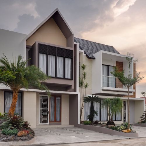 foto tampak rumah tipe Vanda perumahan MAYFAIR RESIDENCE